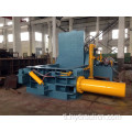 Hydraulic scrap metal steel recycling square baler equipment.